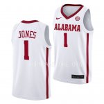 Men's Alabama Crimson Tide #1 Herbert Jones White NCAA College Basketball Jersey 2403ZSFR2